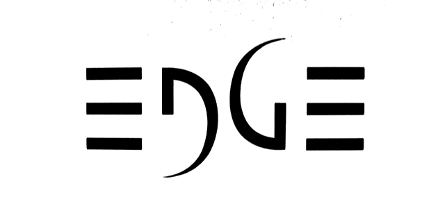 voorbeeld van een letterlogo Edge