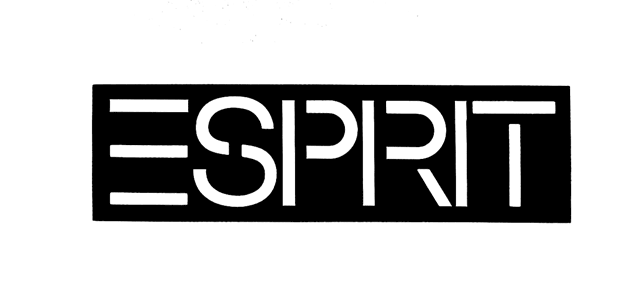 voorbeeld van een letterlogo Esprit