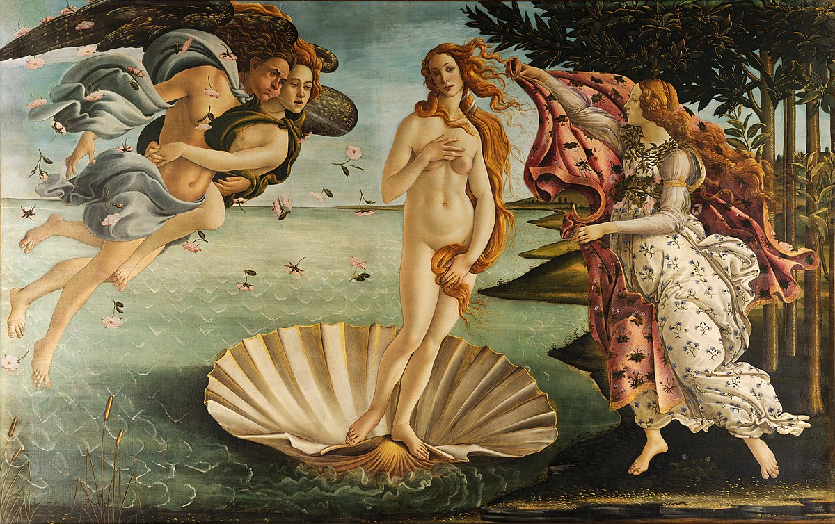 Sandro Boticelli, De geboorte van Venus