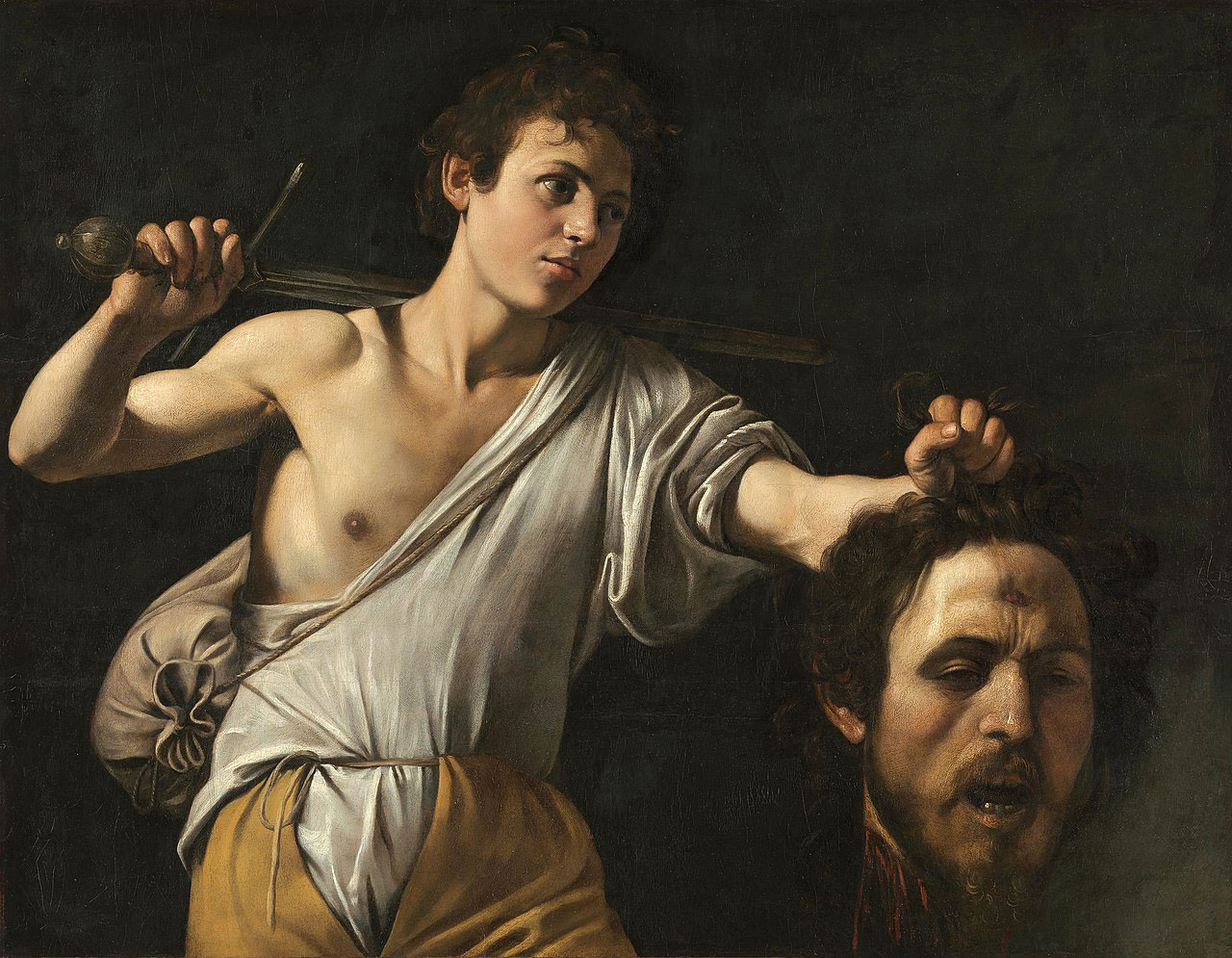 Caravaggio, David met het hoofd van Goliath